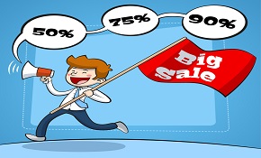 creative big sale  design vector